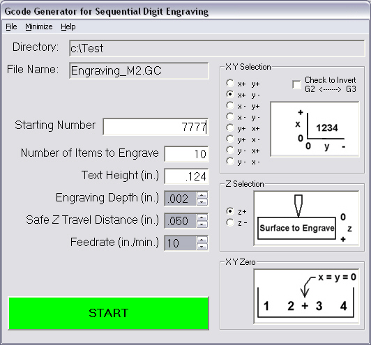 Main Program Screen Shot
